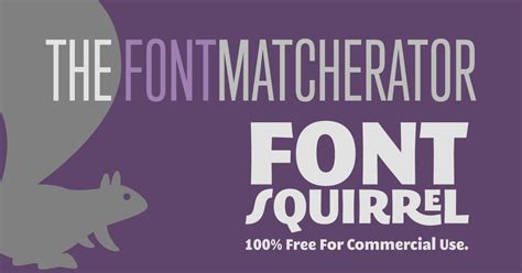 font squirrel matcherator